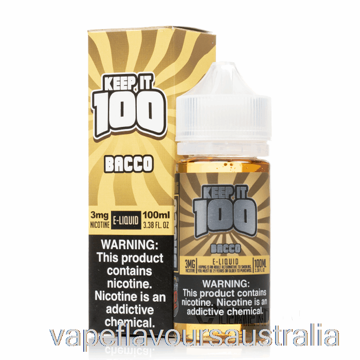 Vape Australia Bacco - Keep It 100 - 100mL 3mg